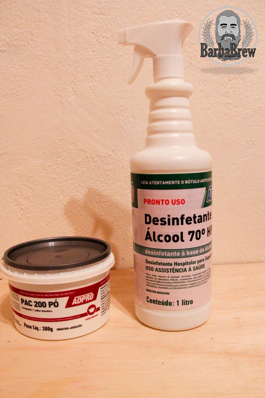 Álcool 70% e Ácido peracético